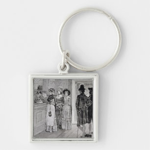 Women at the Polls in New Jersey Key Ring