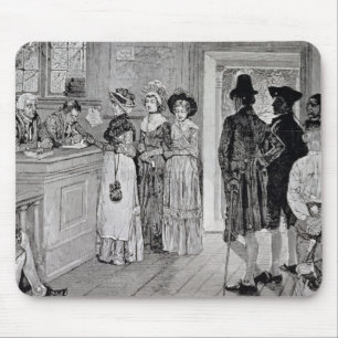 Women at the Polls in New Jersey Mouse Pad