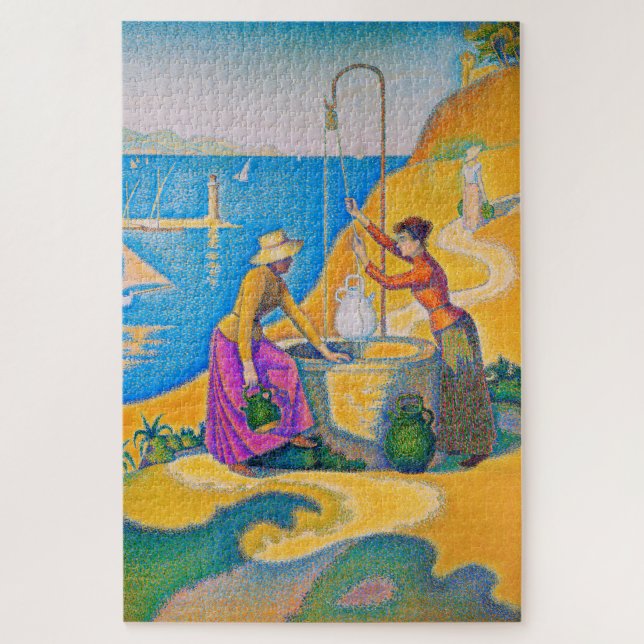 Women at the Well, Signac Jigsaw Puzzle (Vertical)