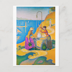 Women at the Well, Signac Postcard