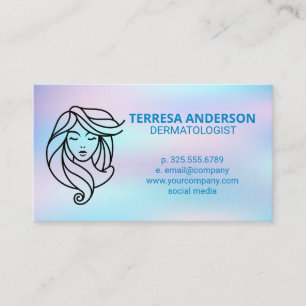 Women Beauty Skin Care Physician Business Card