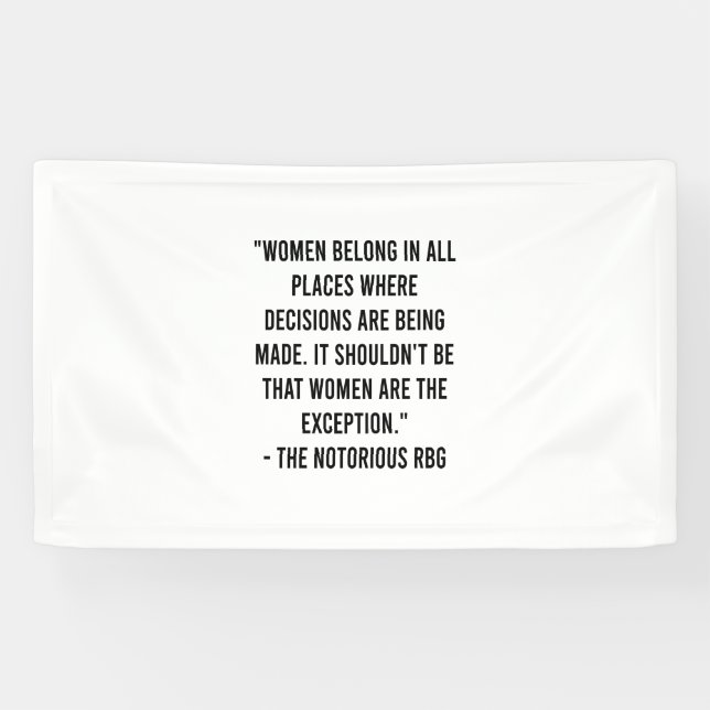 women belong in all places where decisions banner (Horizontal)