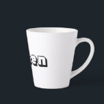 Women Black Colour Text Latte Mug Pakenham font Cu<br><div class="desc">Women Black Colour Text  or Name or Word

Comfortable Latte Mug with Pakenham font Size

Small Latte Mug,  12 oz  

Super and Cool Latte Mug for Women or anyone</div>