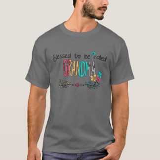 Women Blessed To Be Called Grandma Happy Mother's T-Shirt