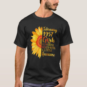 Women Born In February 1957 65Th Birthday 65 Year T-Shirt