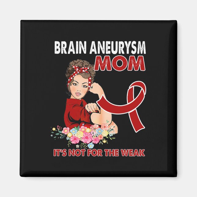 Women Brain Aneurysm Awareness Ribbon  Magnet (Front)