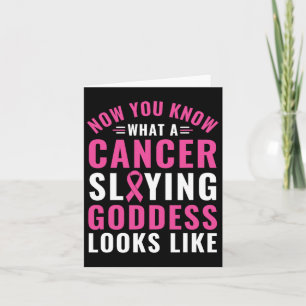 Women Breast Cancer Awareness Cancer-slaying Godde Card