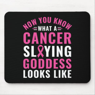Women Breast Cancer Awareness Cancer-slaying Godde Mouse Pad