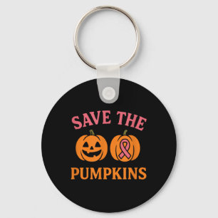Women Breast Cancer Halloween in October Wear nk Key Ring