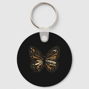 Women Butterfly Black History Month Men Women Girl Key Ring