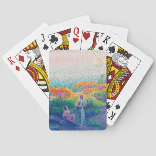 WOMEN BY THE SHORE PAINTING PLAYING CARDS