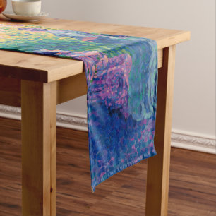 WOMEN BY THE SHORE PAINTING SHORT TABLE RUNNER