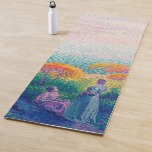 WOMEN BY THE SHORE PAINTING YOGA MAT