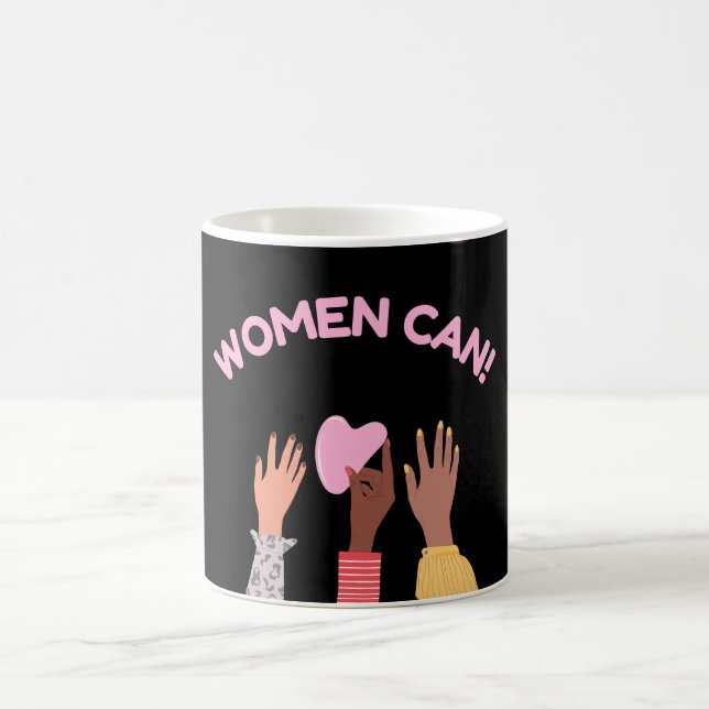 Women Can Feminist Coffee Mug (Center)
