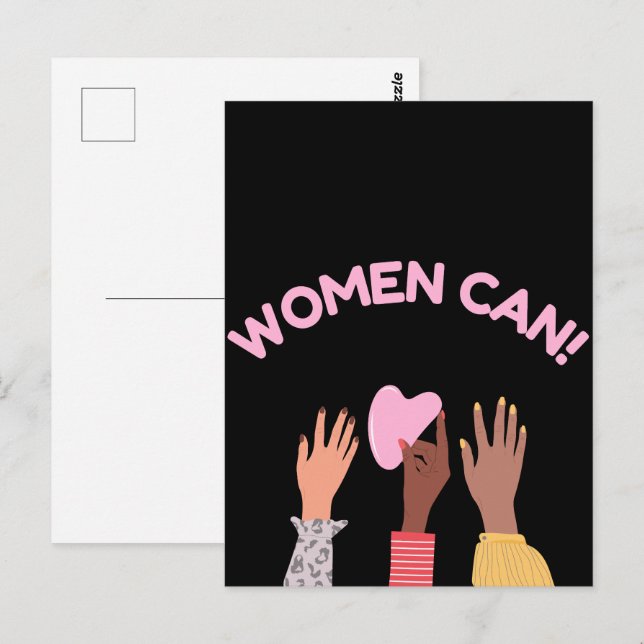 Women Can Feminist Postcard (Front/Back)