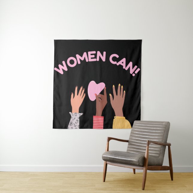 Women Can Feminist Tapestry (In Situ)