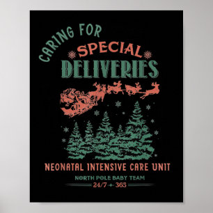 Women Caring For Special Deliveries Nicu Nurse Chr Poster