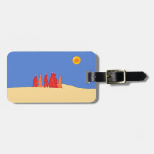 Women carrying water in Thar desert - Rajasthan Luggage Tag