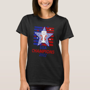 Women Championship Usa 2022 Champions Soccer Footb T-Shirt