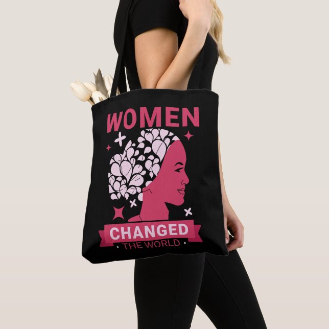Women Changed The World Feminist Tote Bag (Close Up)
