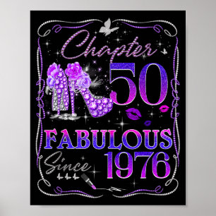 Women Chapter 50 Fabulous Since 1976 Poster