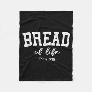Women Christian Shirts Bread Of Life John 6_35 Wor Fleece Blanket