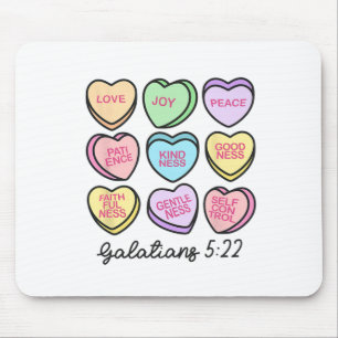 Women Christian Valentine Galatians Conversation H Mouse Pad