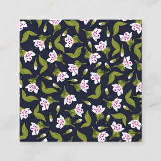 Women clothing print square business card