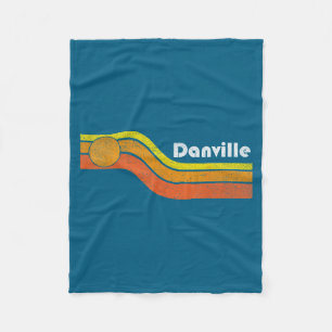Women Cool Danville Vintage 70s 80s Retro Fleece Blanket