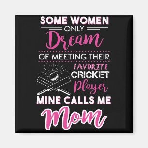 Women Cricket Funny Magnet