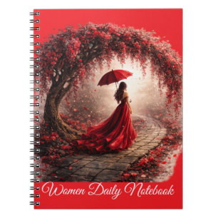 Women Daily Journal Spiral Photo Notebook