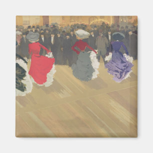 Women Dancing the Can-Can Magnet