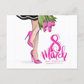 women day postcard