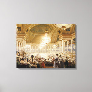 Women Dining at the Tuileries in 1835 Canvas Print