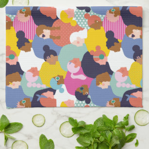 Women Diversity - Women of Different Ethnicity Tea Towel
