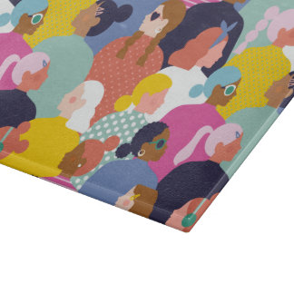 Women Diversity - Women of Various Race Cutting Board