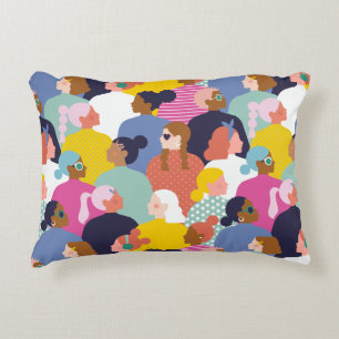 Women Diversity - Women of Various Race Decorative Cushion