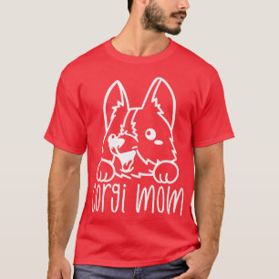 Women Dog Puppy Mum Welsh Corgi Owner Lover Paw Wo T-Shirt