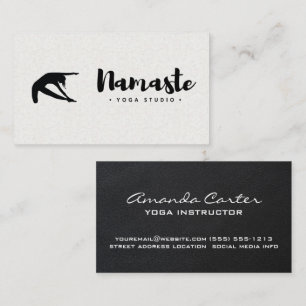 Women Doing Yoga Namaste Business Card