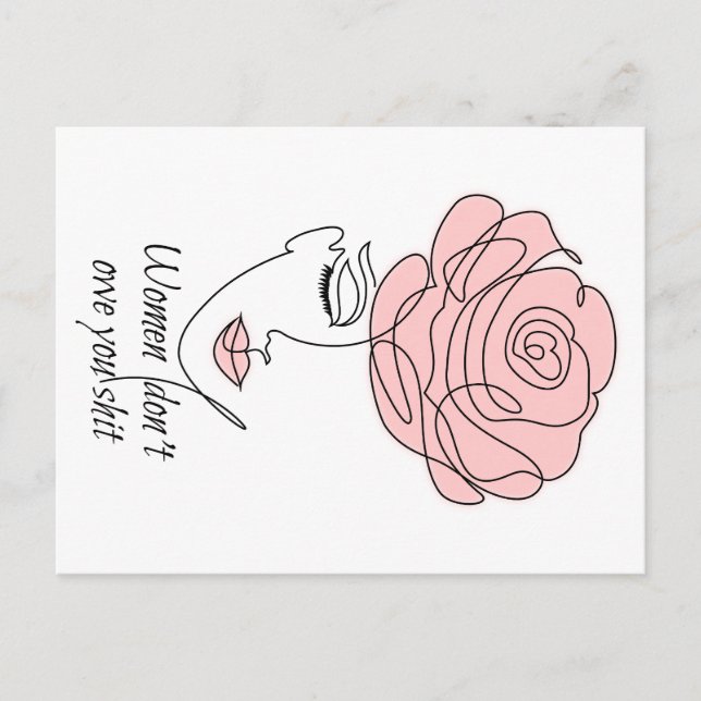 Women Don't Owe You Postcard (Front)