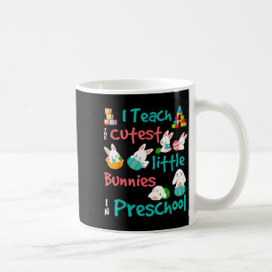 Women Easter Bunny Preschool Teacher Coffee Mug
