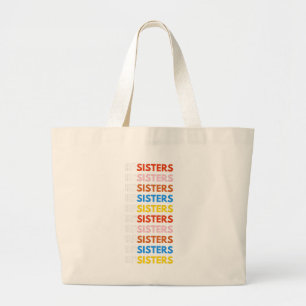 Women Empowerment Resist Movement ReSisters Large Tote Bag