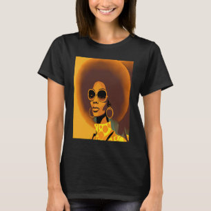 Women Empowerment Retro Afro African American Mom T-Shirt
