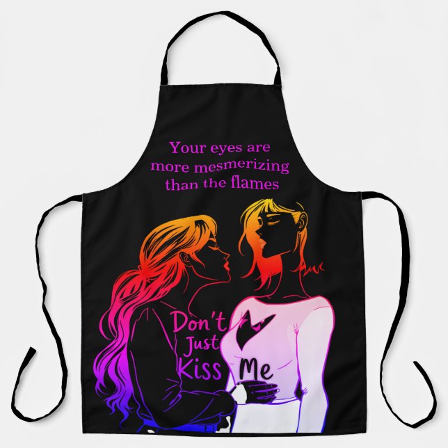 Women enjoying a moment in fun aprons (Front)