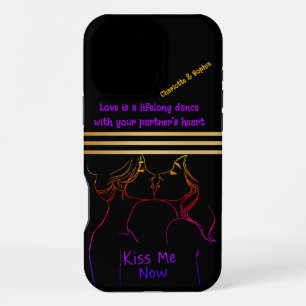 Women enjoying friendship in love iPhone 16 pro max case
