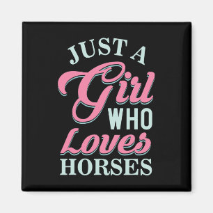 Women Equestrian Gifts Cute Horseback Riding Horse Magnet