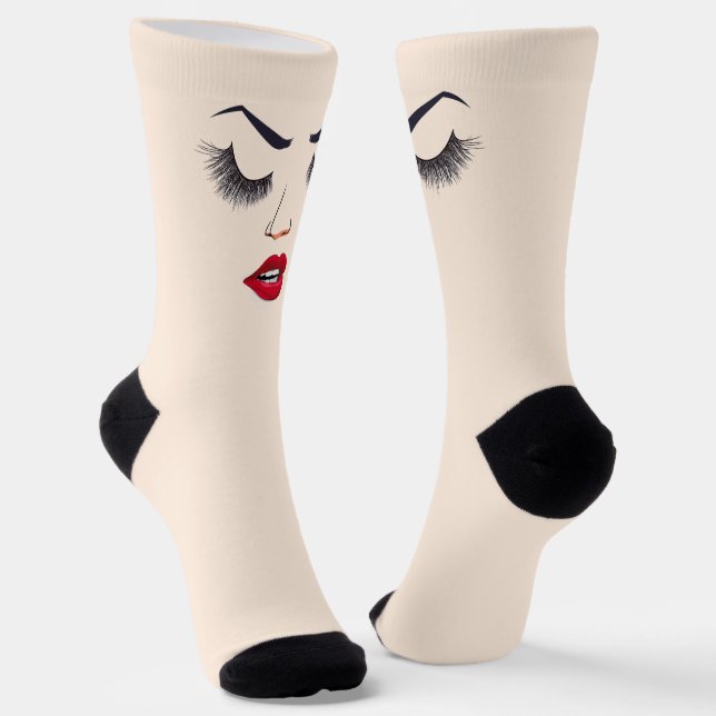 women face socks (Angled)