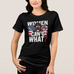 Women Firefighter Empowerment Tri-Blend Shirt