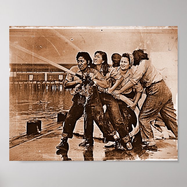 Women Firefighters Pearl Harbour December 7th Poster (Front)