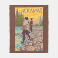 Women Fly Fishing - Clackamas, Oregon